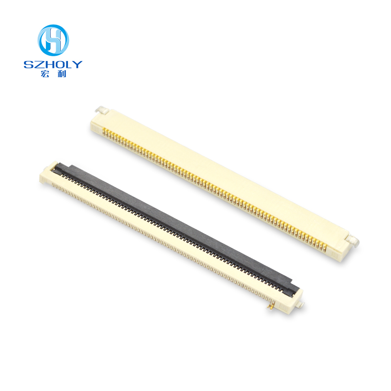 带卡位fpc连接器0.5mm间距 H1.8 带卡位fpc连接器0.5mm间距 H1.8