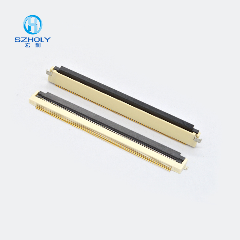 带卡位fpc连接器0.5mm间距 H1.8 带卡位fpc连接器0.5mm间距 H1.8