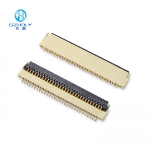 翻盖式fpc连接器0.5mm间距H1.0厚