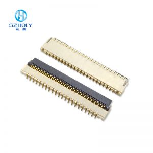 翻盖式fpc连接器0.3mm间距H1.0厚