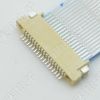 卧贴0.5mm间距 连接器 接插件 焊板式平贴无锁插座26P 塑胶厚H1.5