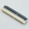 0.5mm-50P 下接翻盖式 FFC/FPC扁平电缆插座连接器 软排线插座