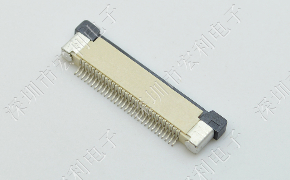 fpc插座15pin 0.5间距连接器抽屉拉拔式上接 耐SMT回流焊接插件