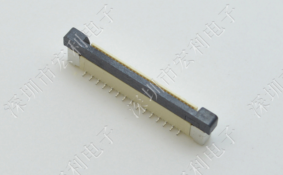 FFC/FPC扁平软排线接插件,FPC连接器 0.5-20P立贴拉锁 抽屉正脚位