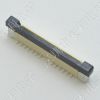 FFC/FPC软排线0.5mm间距-45P立贴正错位带锁 软排线插座FPC连接器