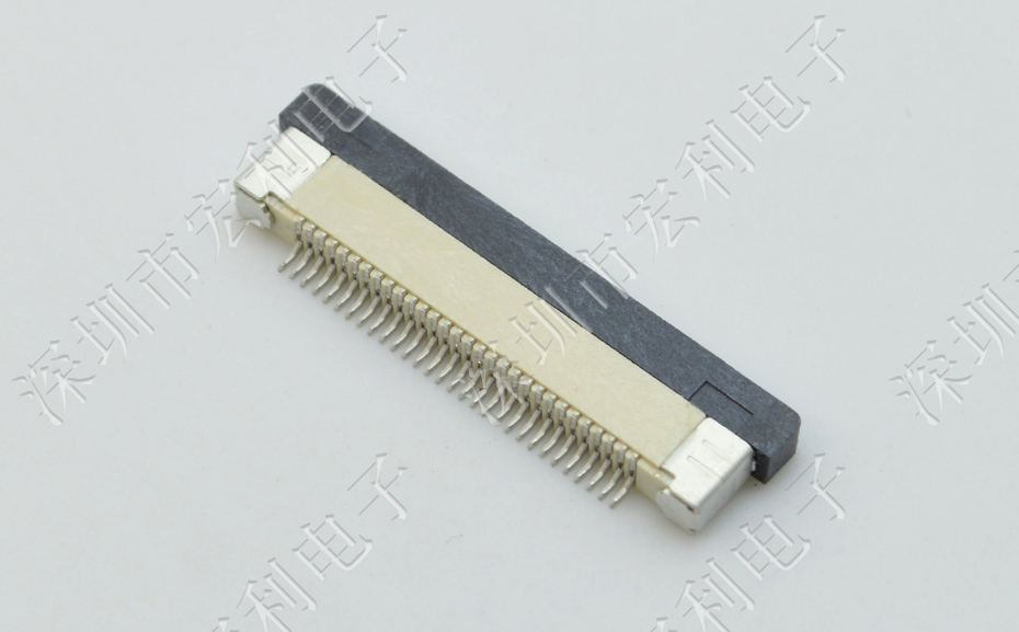FFC/FPC连接器 软排线插座 0.5mm间距-5P 下接拉锁 5Pin 抽屉式