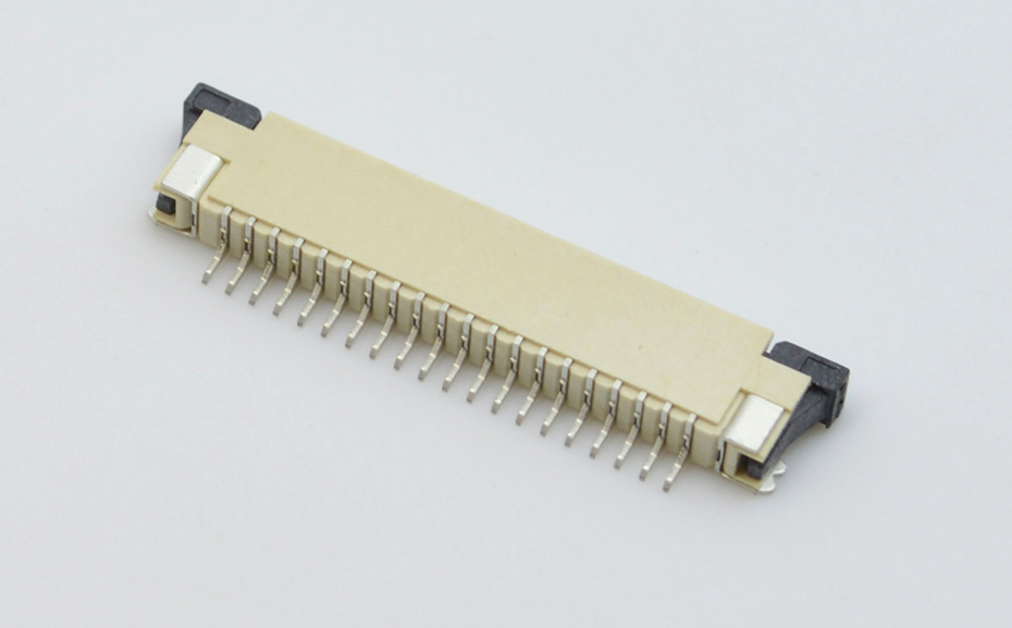 FPC/FFC插座 1.0MM 8P 上接 抽屉式 扁平电缆连接器 抽拉式
