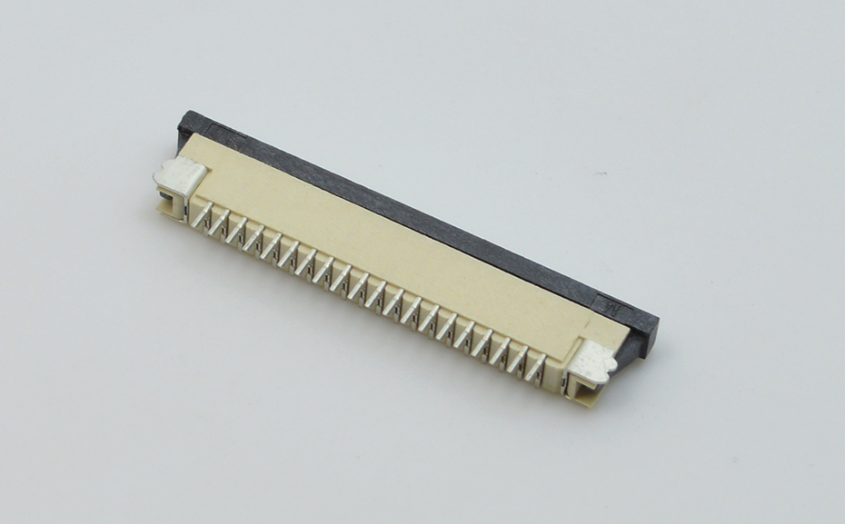 FPC/FFC插座 1.0MM 26P 上接 抽屉式 扁平电缆连接器 抽拉式