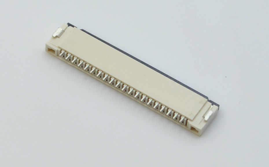 FPC 柔性软排线插座 1.0间距H2.0翻盖下接8p FFC排线电缆线连接器