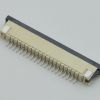 1.0MM接插件 FFC扁平软排线连接器 FPC插座20P针 贴片下接抽屉