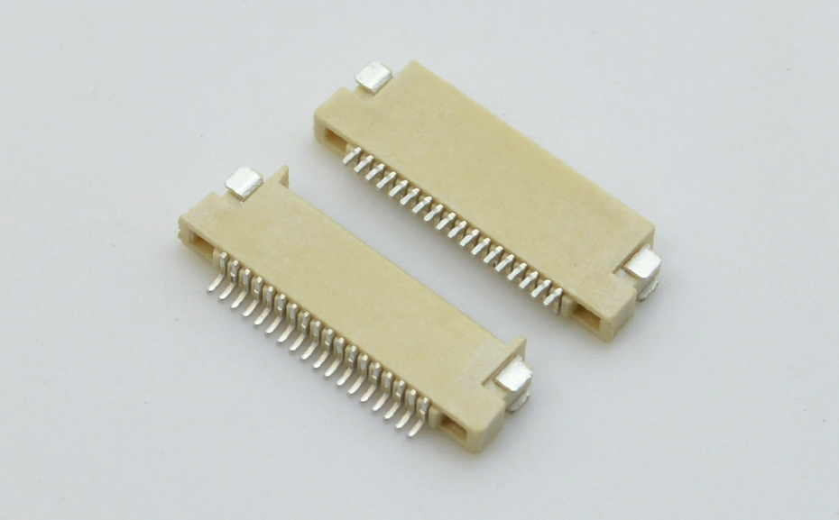 ​FFC/FPC0.5排线贴片连接器0.5-8P H1.5双面接触无锁超薄SMT插座