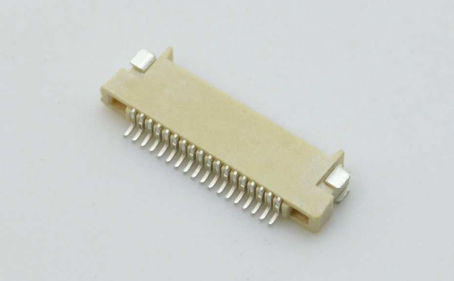 FFC/FPC软排线连接器座间距0.5MM贴片上下接10P H1.5厚双接接触