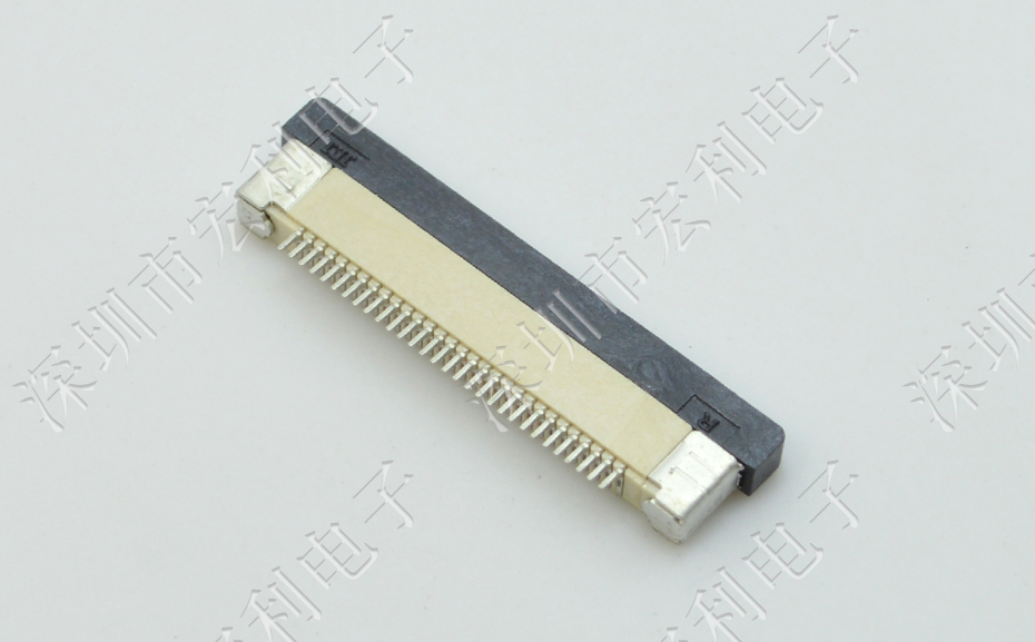 FFC/FPC软排线插座 排线连接器 0.5mm-54P 上接抽屉/拉锁 54Pin针 FFC/FPC软排线插座 排线连接器 0.5mm-54P 上接抽屉/拉锁 54Pin针