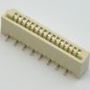 FPC插座 FFC软排线接插件间距1.0mm-18P 单面接立贴错位连接器