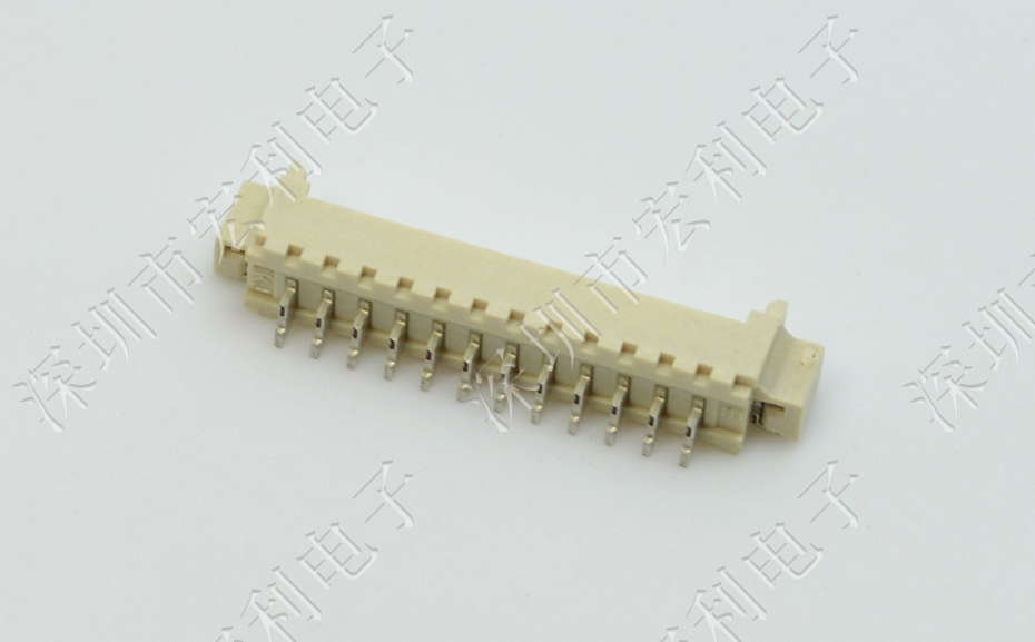 MX1.25间距PCB板线对板电子接插件连接器17P卧式贴孔座端子