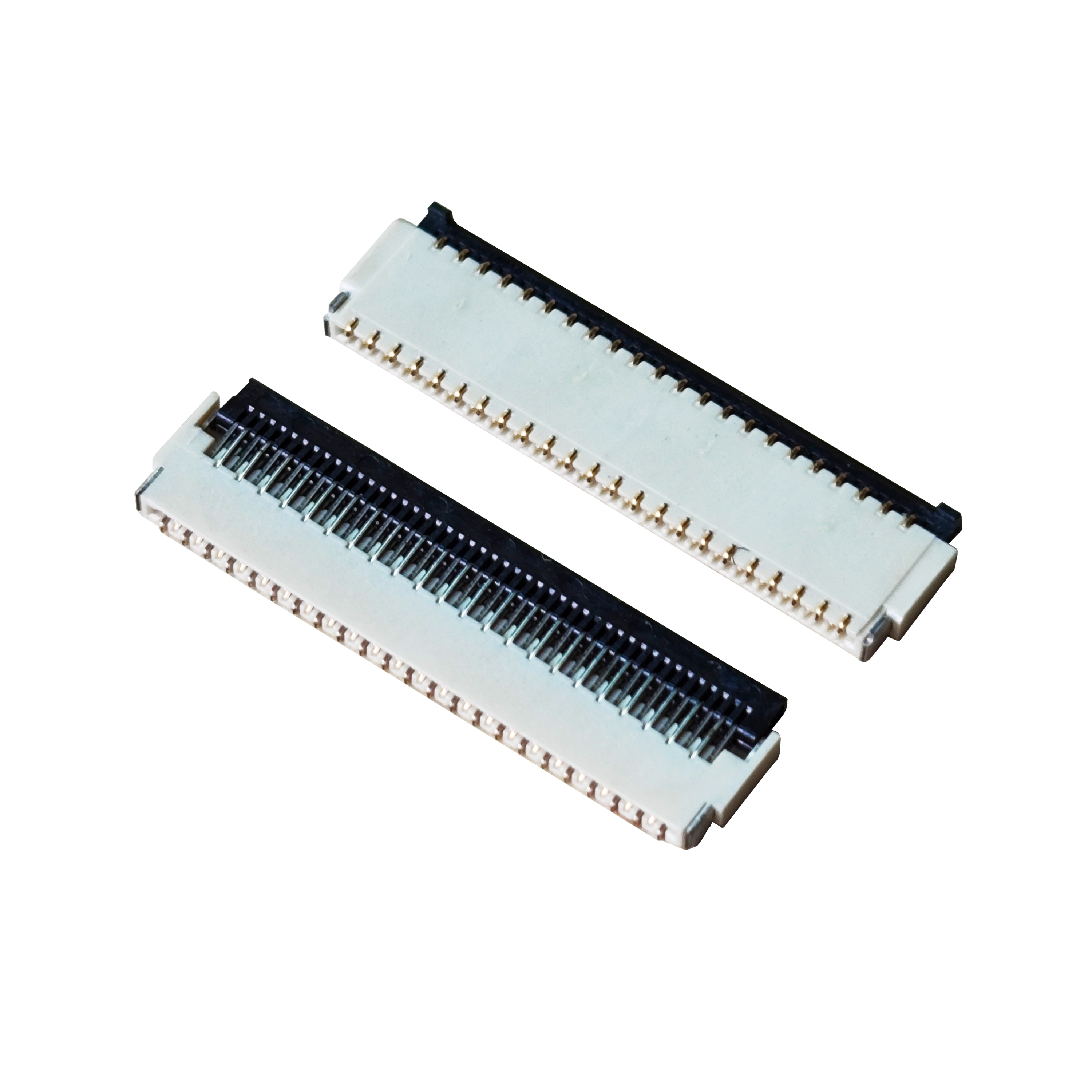 FPC连接器 0.3mm 间距 0.9H 前插后掀 镀金 9P~51P