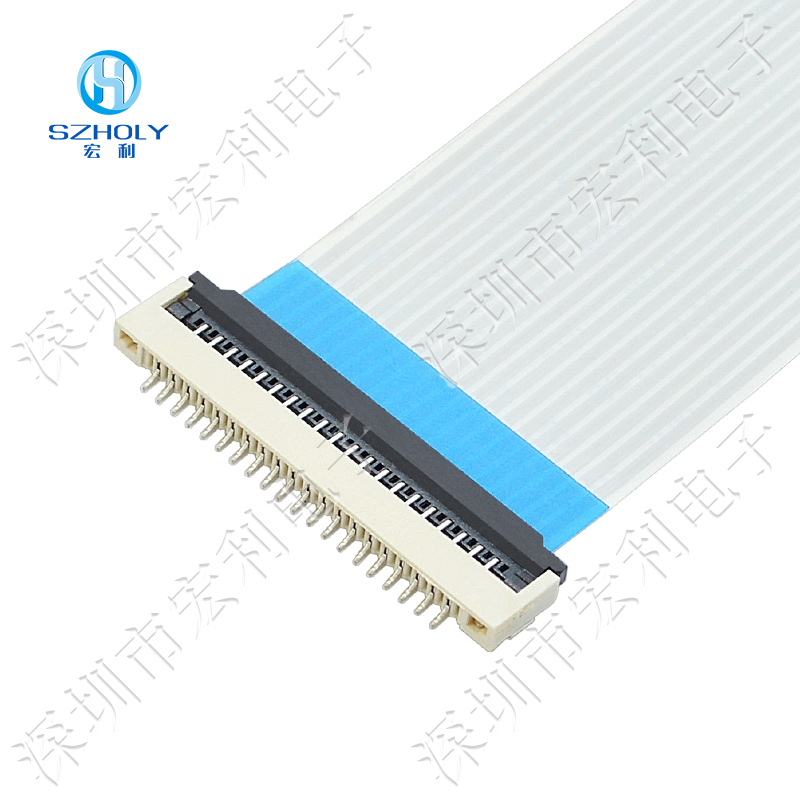 1.0间距fpc连接器下接触翻盖式4P-30P前掀盖扁平连接器SMT排线插座 1.0间距fpc连接器下接触翻盖式4P-30P前掀盖扁平连接器SMT排线插座