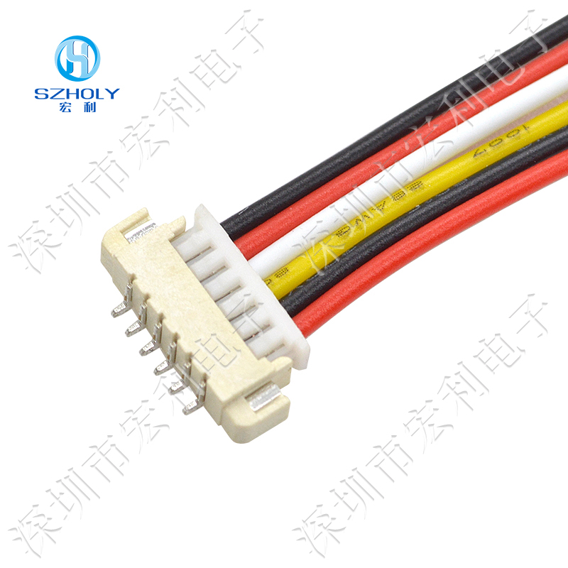 MX1.25mm间距卧式贴片针座线对板条形插座wafer端子连接器SMT2P-20P