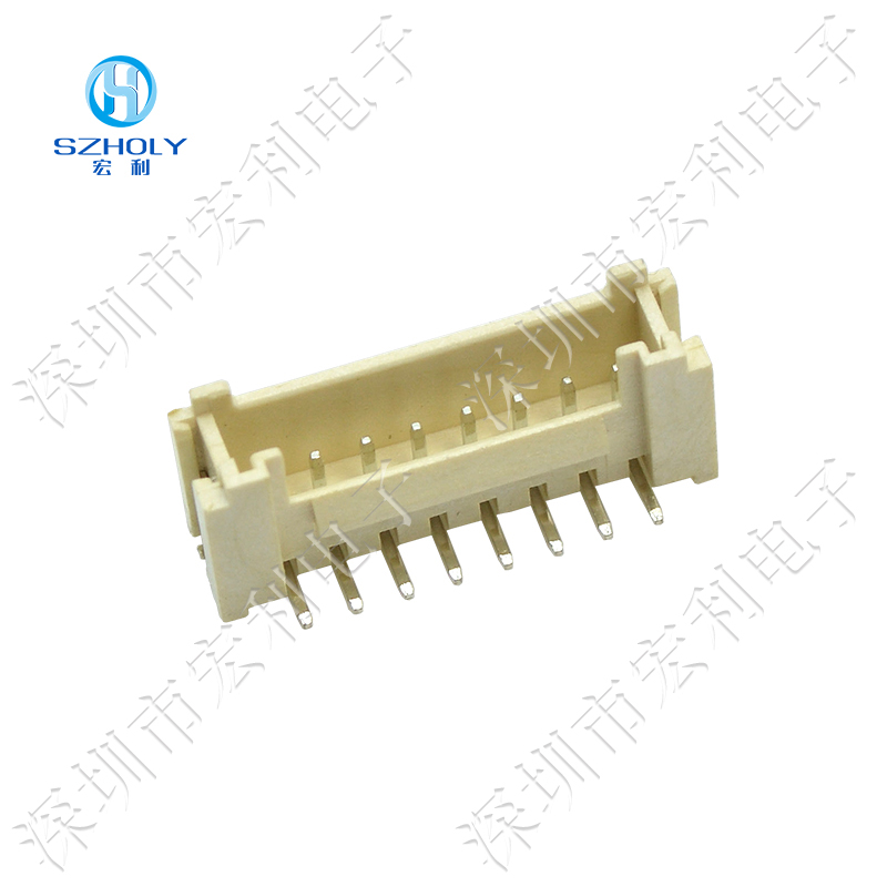 HY2.0mm立式fpc连接器wafer带锁扣针座工控仪器线对板接插件2P-12P接线端子