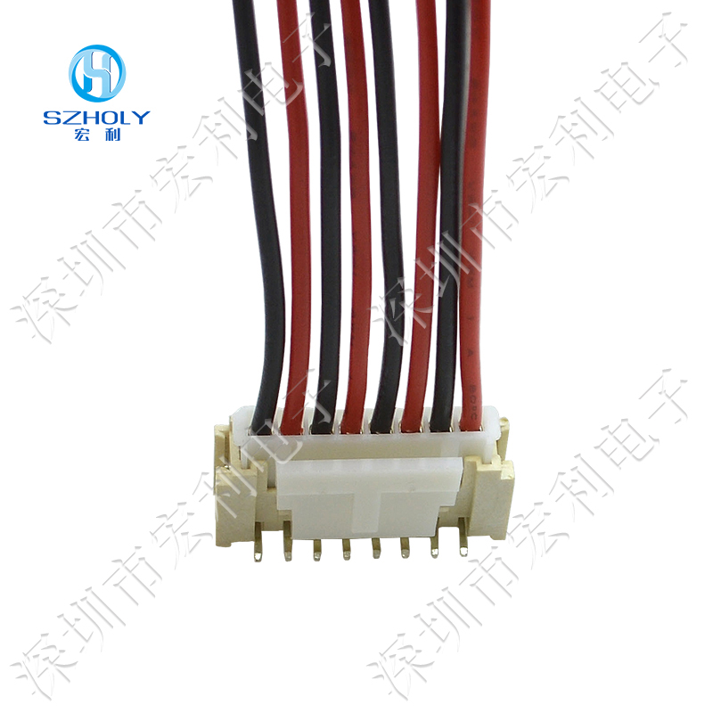 HY2.0mm立式fpc连接器wafer带锁扣针座工控仪器线对板接插件2P-12P接线端子