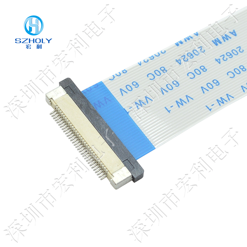 0.5间距fpc连接器H2.0MM抽屉式下接触液晶屏插排线座4P/5P/6P/7/8/9/10/12