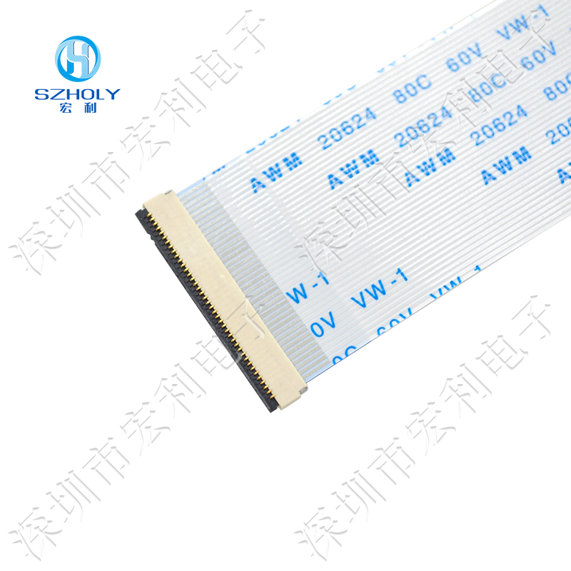 0.5mm间距fpc柔性连接器H1.0扁平连接器4P/6P/8P/10P/12P-40P上下接触后锁 0.5mm间距fpc柔性连接器H1.0扁平连接器4P/6P/8P/10P/12P-40P上下接触后锁