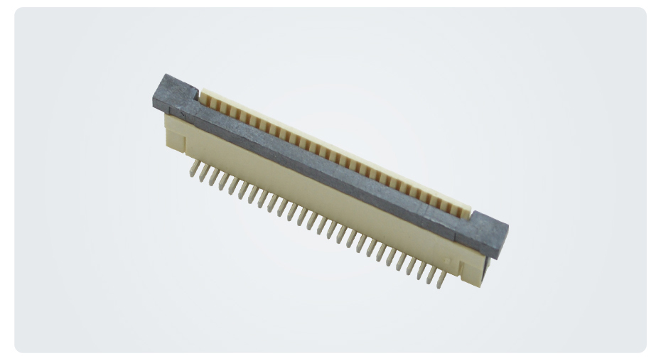 一字立贴fpc连接器0.8mm间距,宏利连接器,
