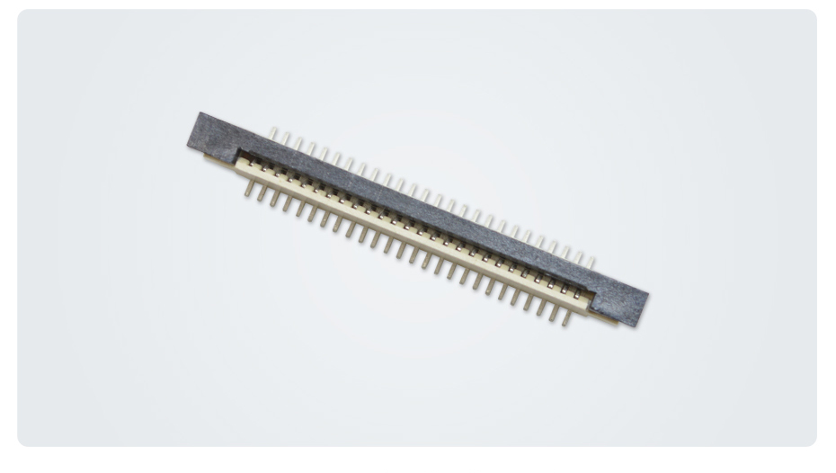 一字立贴fpc连接器0.8mm间距,宏利连接器,一字脚