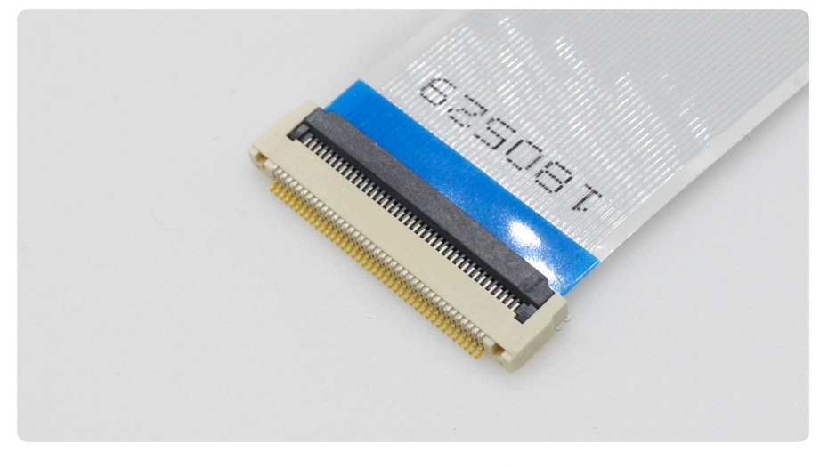 0.5间距翻盖带耳卡扣式fpc连接器 H2.0厚,宏利连接器,FFC