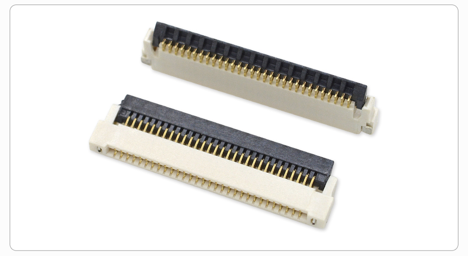 后掀盖fpc连接器0.5mm间距 H1.5高 后掀盖fpc连接器0.5mm间距 H1.5高